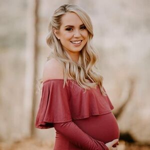 Pink Blush maternity dress